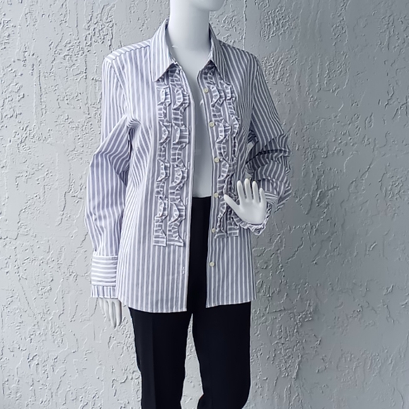 Mario Serrani (ITALY) Ladies Black Jacquard Comfort Stretch Pant - Picture 14 of 17